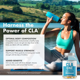 NutraOne CLAOne flacon ouvert avec capsules visibles