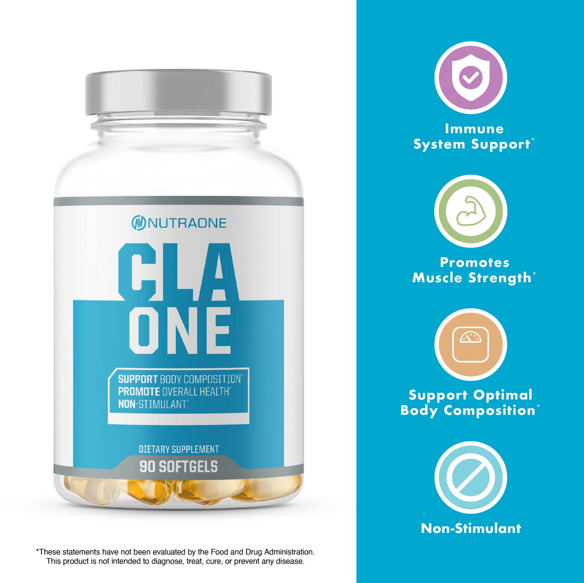 NutraOne CLAOne flacon sur fond neutre