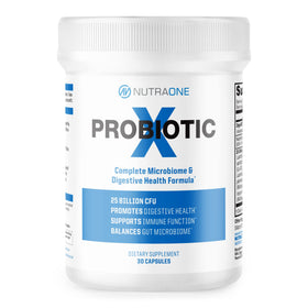 NutraOne ProbioticX 30 capsules vue de face