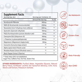 NutraPeaks complément alimentaire NAD+ 1000mg stick liquide ouvert