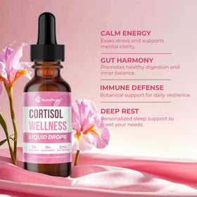 NutraPeaks compléments liquides avec fruits à côté