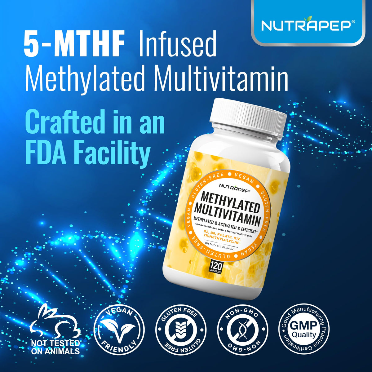 NutraPep Multivitamine Méthylée boîte vue de côté