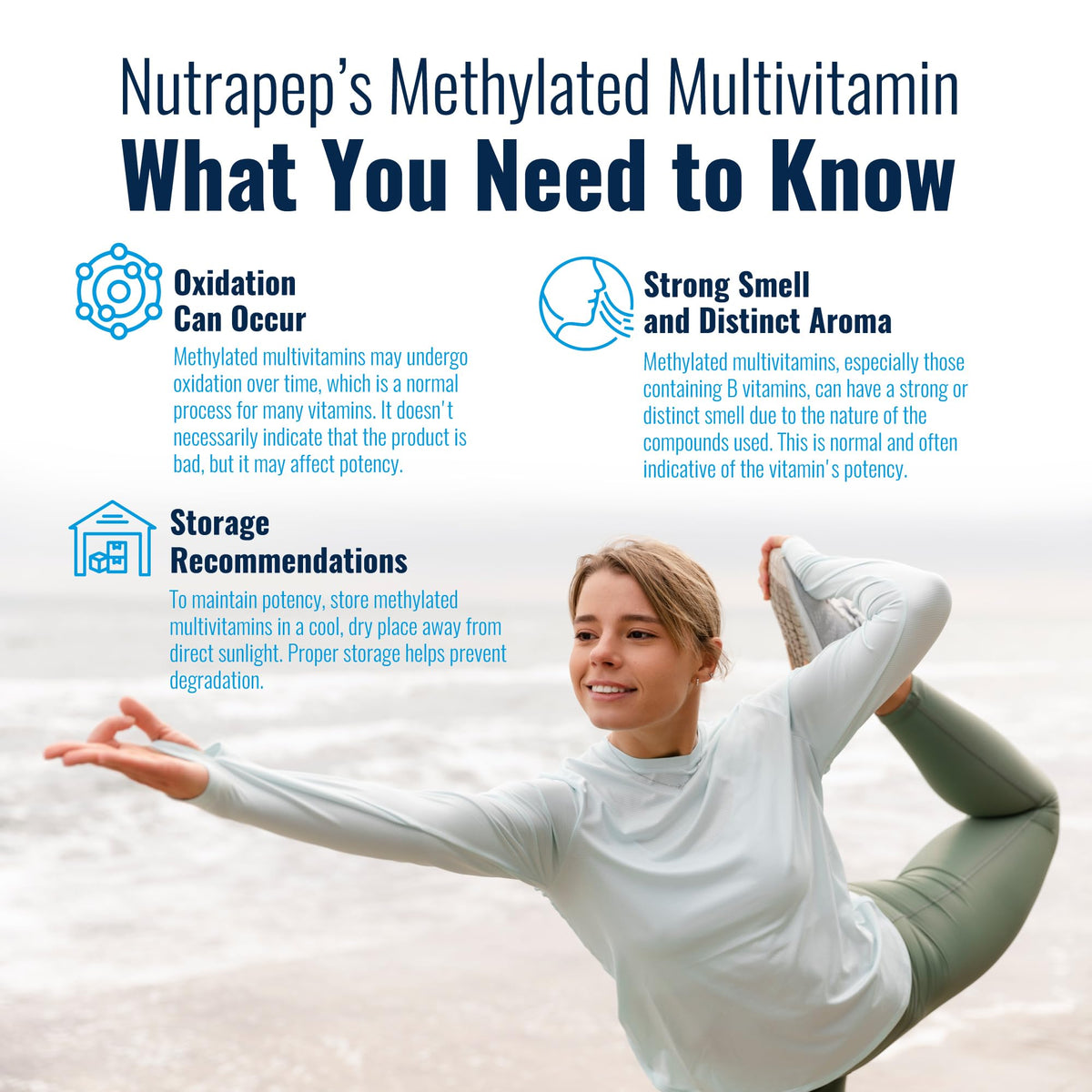 NutraPep Multivitamine Méthylée capsules ouvertes