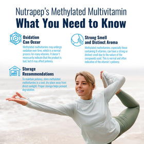 NutraPep Multivitamine Méthylée capsules ouvertes