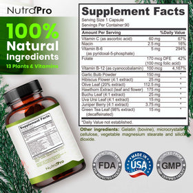 NutraPro Complément Alimentaire Hypertension 109g - ingrédients principaux