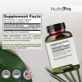 NutraPro CoQ10 100 mg gélules végétales en contexte de vie active