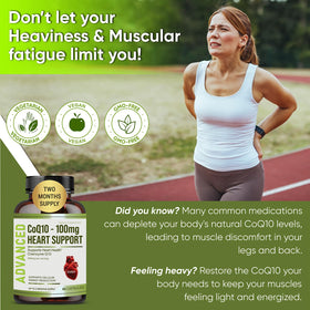 NutraPro CoQ10 100 mg gélules végétales sur une table