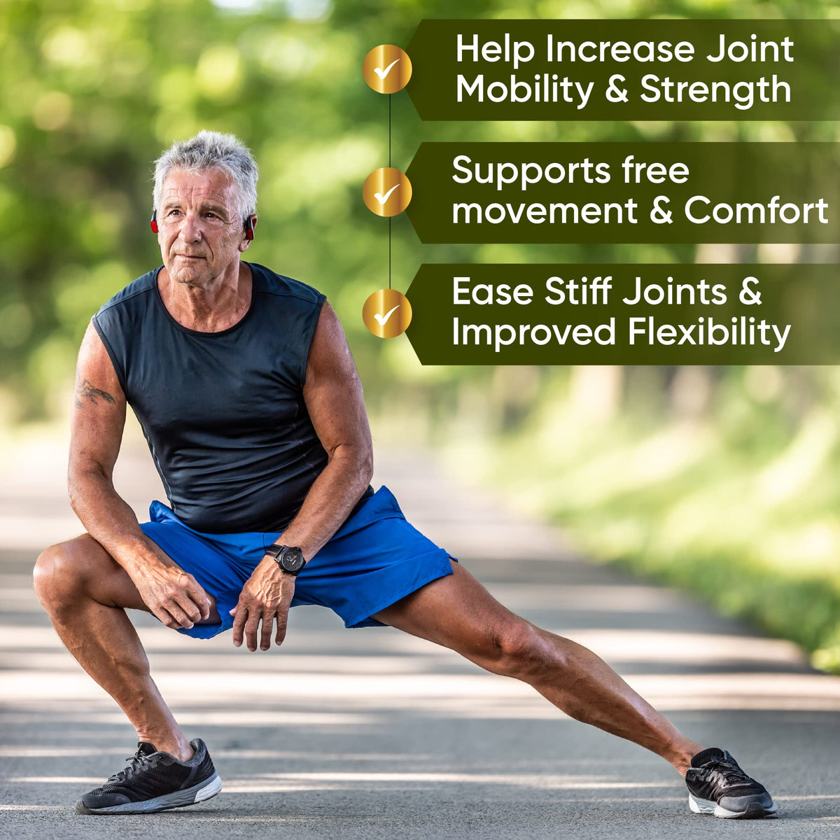 NutraPro Glucosamine Chondroitin MSM comprimés sur une surface