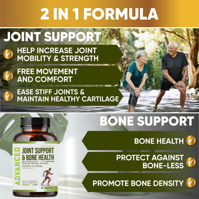 NutraPro Glucosamine Chondroitin MSM flacon ouvert avec comprimés