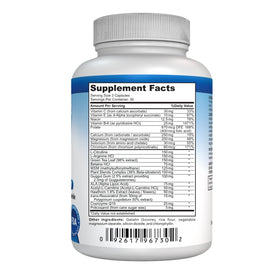 NutraPro Healthy Heart avec des ingrédients frais en arrière-plan