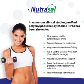Nutrasal PhosChol PPC 3000mg liquide vue de côté