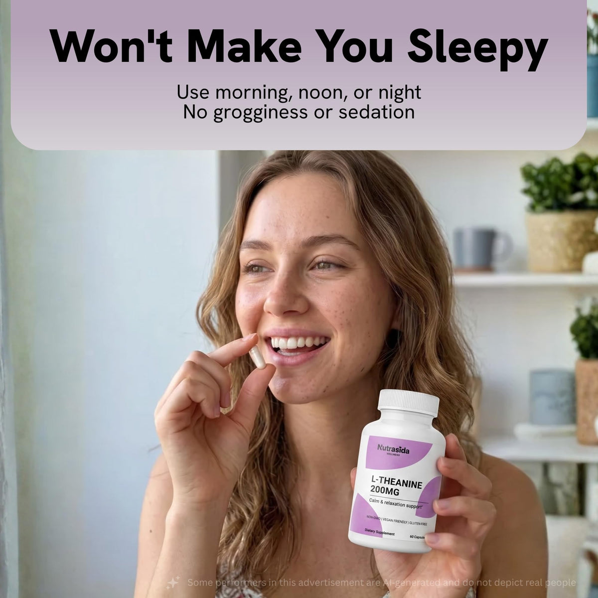 Nutrasida L-Theanine 200mg capsules, prise en main