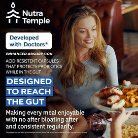 NUTRATEMPLE Probiotiques 4-en-1 50g, capsules végétariennes