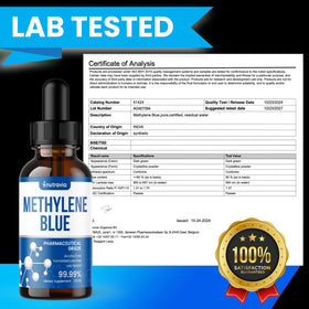 Nutravia Methylene Blue 60ml bouteille arrière vue