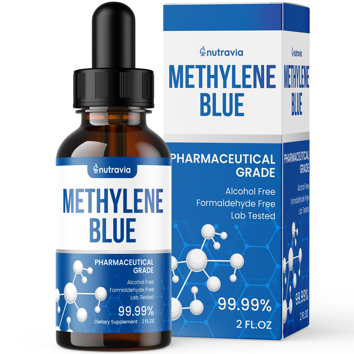 Nutravia Methylene Blue 60ml bouteille avant vue