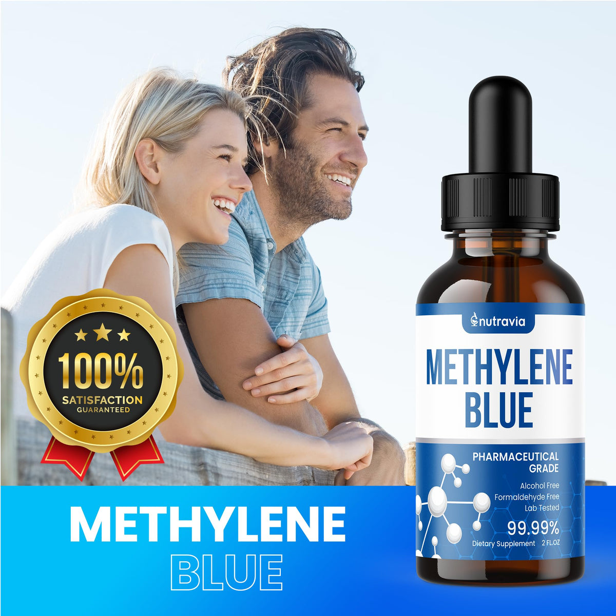 Nutravia Methylene Blue 60ml gouttes en action