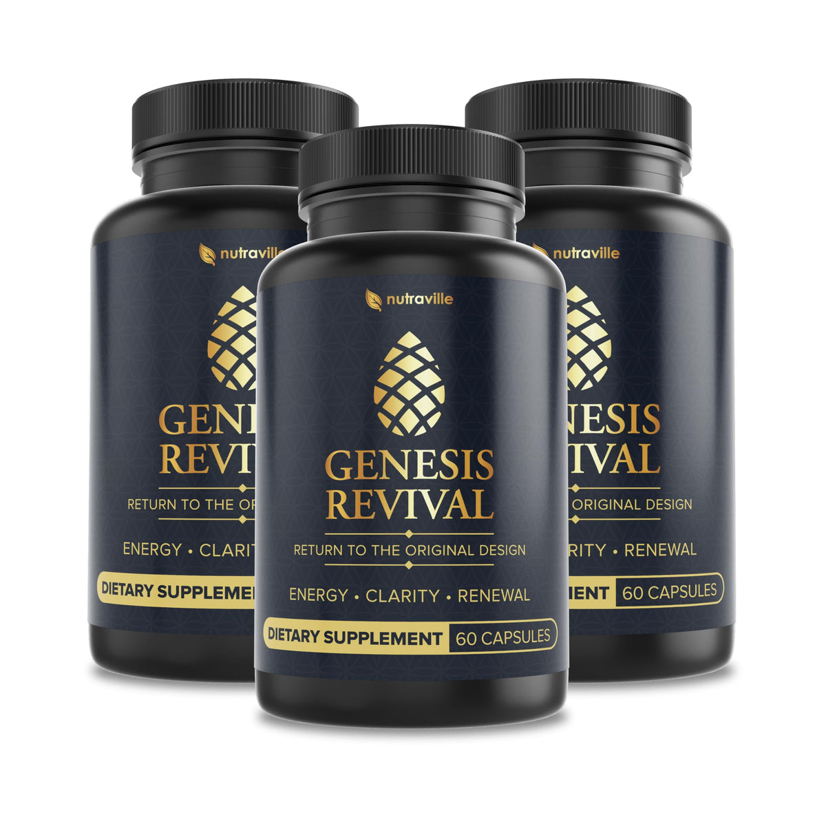 Nutraville Genesis Revival 240g avant vue de l'emballage