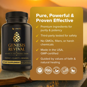 Nutraville Genesis Revival 240g en préparation sur une table