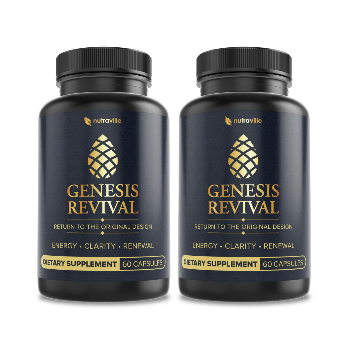 Nutraville Genesis Revival Shilajit et Lion's Mane pack avant