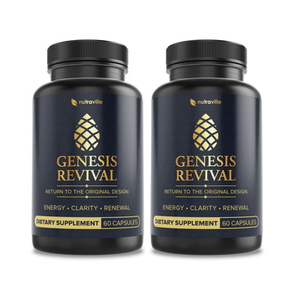 Nutraville Genesis Revival Shilajit et Lion's Mane pack avant