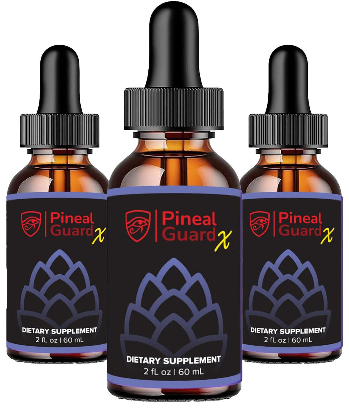 Nutraville Pineal Guard X 231g flacon avant avec gouttes