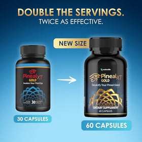 Nutraville Pineal XT Gold bouteille ouverte avec gélules