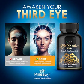 Nutraville Pineal XT Gold gélules prises avec un verre d'eau