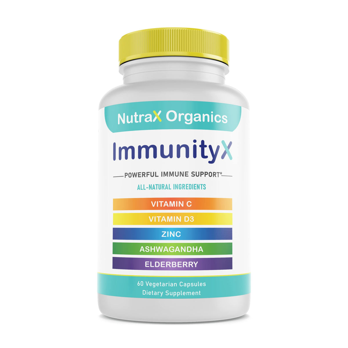 NutraX Organics Complément Alimentaire 60 Capsules Végétales vue de face