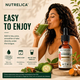 NUTRELICA Complexe de Berbérine 1200mg étiquette détaillée