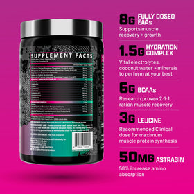 Nutrex EAA Hydration 30 portions emballage arrière