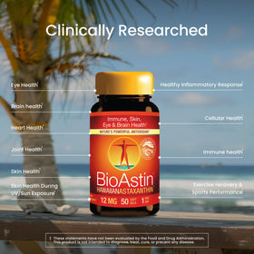 Nutrex Hawaii BioAstin Astaxanthin 12mg 50 gélules, emballage