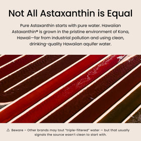 Nutrex Hawaii BioAstin Astaxanthin 12mg, gélules sur fond blanc