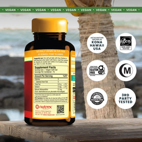 Nutrex Hawaii BioAstin Astaxanthin 12mg gélules végétales arrière