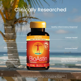 Nutrex Hawaii BioAstin Astaxanthin 12mg gélules végétales côté