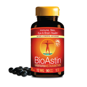 Nutrex Hawaii BioAstin Astaxanthine 12mg gélules souples, vue de face