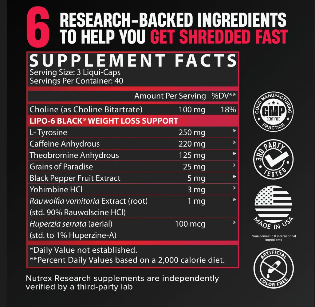 Nutrex Lipo-6 Black emballage