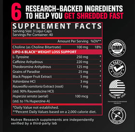 Nutrex Lipo-6 Black emballage