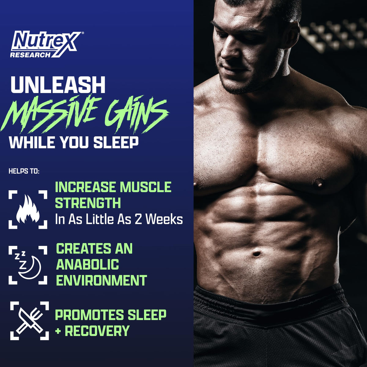 Nutrex Research Anabol complément alimentaire 60 capsules vue arrière