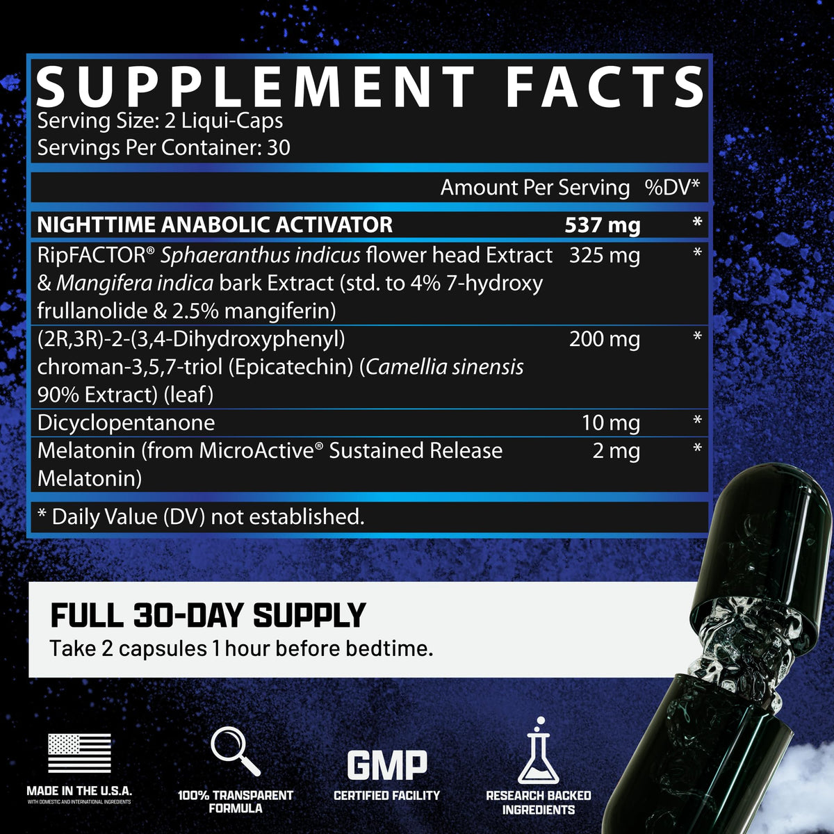 Nutrex Research Anabol complément alimentaire avec des accessoires de sport