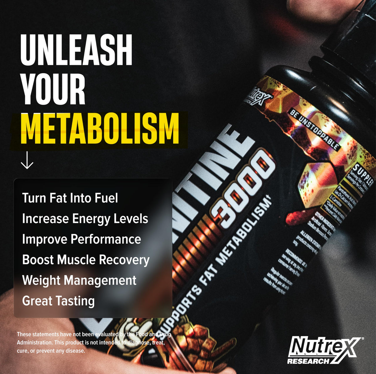 Nutrex Research Carnitine Liquide 3000mg 500ml côté