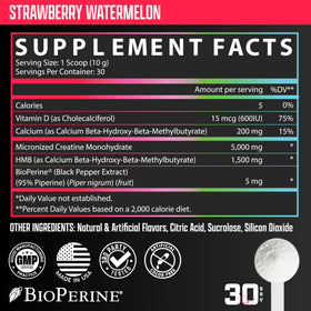 Nutrex Research Creatine HMB Poudre 390g - contenant ouvert