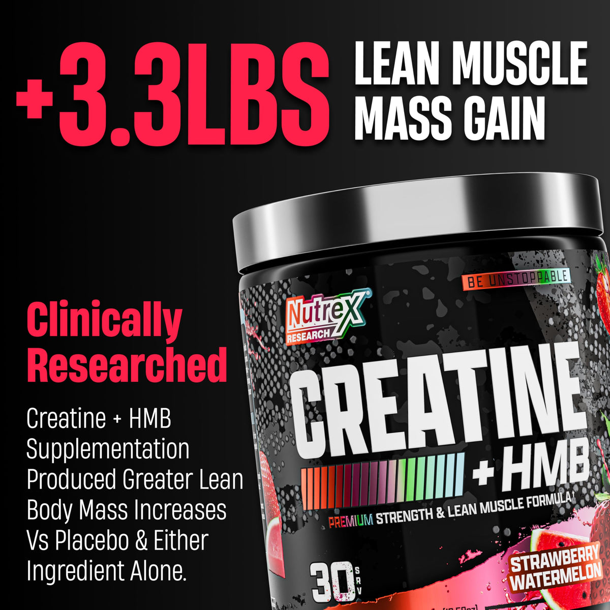 Nutrex Research Creatine HMB Poudre 390g - poudre dans une cuillère