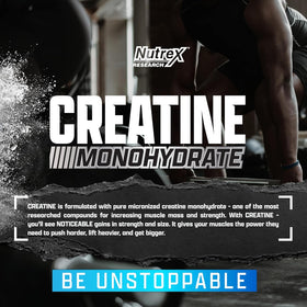 Nutrex Research Créatine Monohydrate Poudre 490g avec d'autres compléments