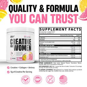 Nutrex Research Créatine pour Femmes 5g Pêche Mangue en poudre