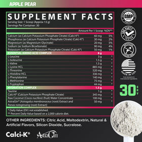 Nutrex Research EAA Hydration poudre 440g avec fruits frais en arrière-plan