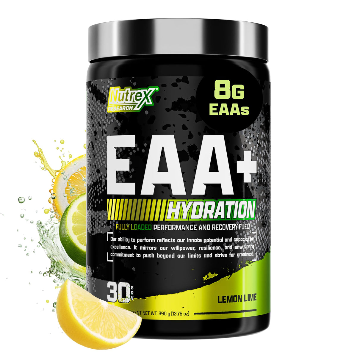 Nutrex Research EAA Hydration poudre citron vert avant