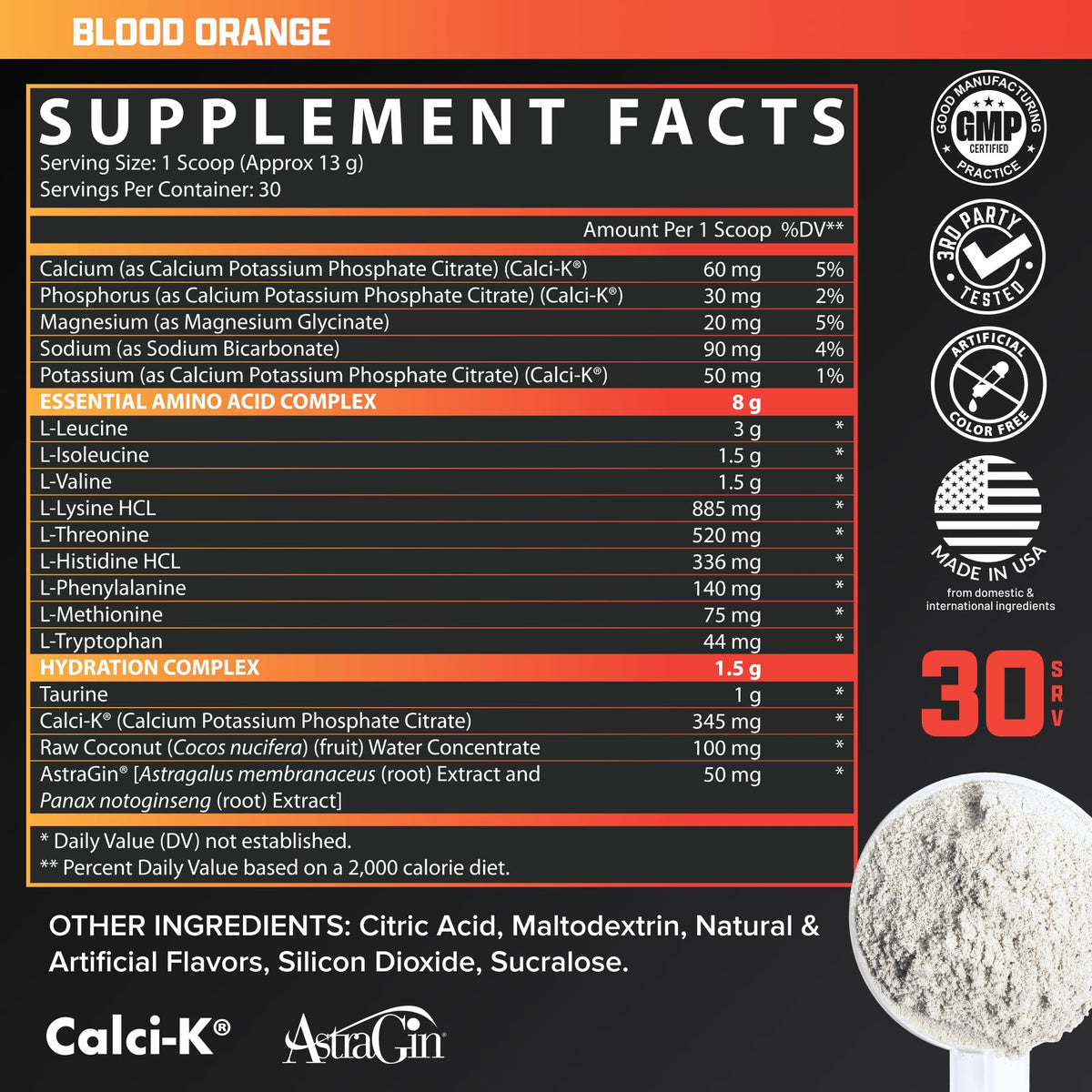 Nutrex Research EAA Hydration poudre en préparation