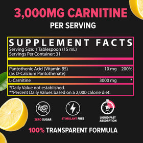Nutrex Research L-Carnitine 3000 avec dosage de 3 000 mg