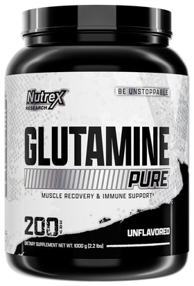 Nutrex Research L-Glutamine Poudre 200 Servings vue de face