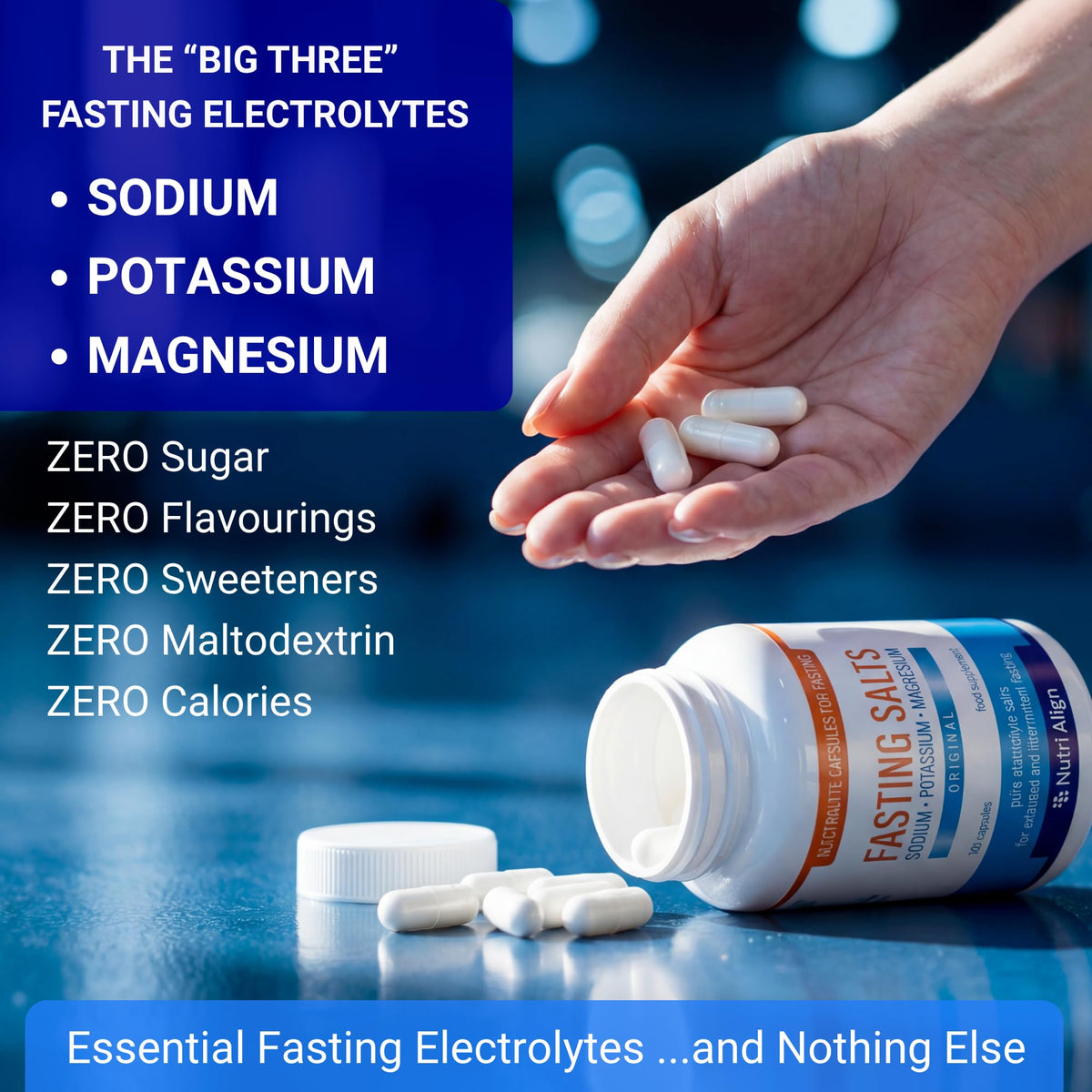 Nutri-Align Capsules Electolytes pour jeûne avec dose recommandée